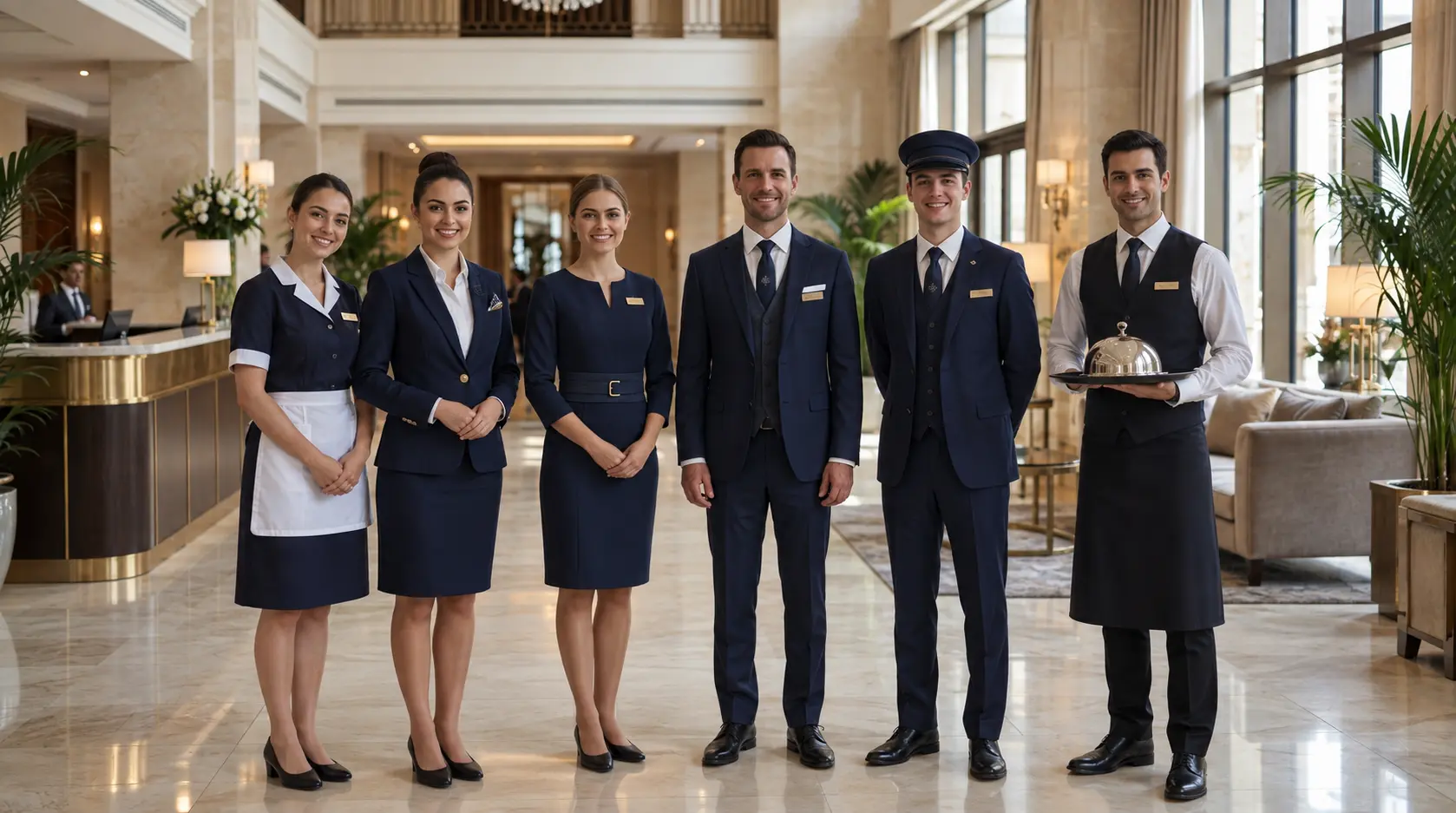 Hotel staff uniforms